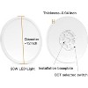 TALOYA 12 inch White Indoor 5 Color Selectable LED Flush Mount Dimmable Ceiling Light 2000 Lumens - 3 of 4