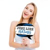 Big Dot of Happiness Reunited Blue - Royal Blue School Class Reunion Party Photo Booth Props Kit - 20 Count - 3 of 4