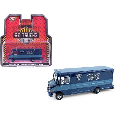 2019 Step Van "Massachusetts State Police Underwater Recovery Unit" Blue Two-Tone 1/64 Diecast Model Car by Greenlight