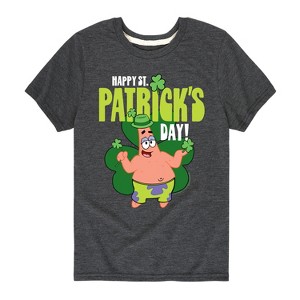 Boys' - SpongeBob Squarepants - Happy St Patricks Day Short Sleeve Graphic T-Shirt - 1 of 4