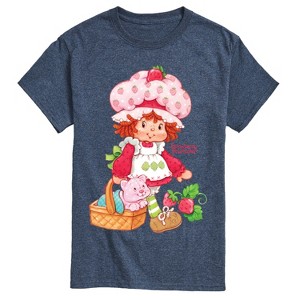 Men's - Strawberry Shortcake - Custard In Basket Short Sleeve Graphic T-Shirt - 1 of 4