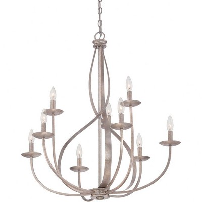 Serenity 9-Light Italian Fresco Steel Chandelier