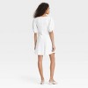 Women's Linen Short Sleeve Mini Sundress - A New Day™ - 2 of 3