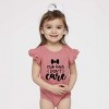 The Juniper Shop Crib Hair Don't Care Baby Flutter Sleeve Bodysuit - 2 of 2