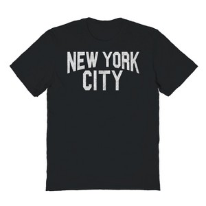 Rerun Island Men's New York Nyc City Short Sleeve Graphic Cotton T-shirt - 1 of 1