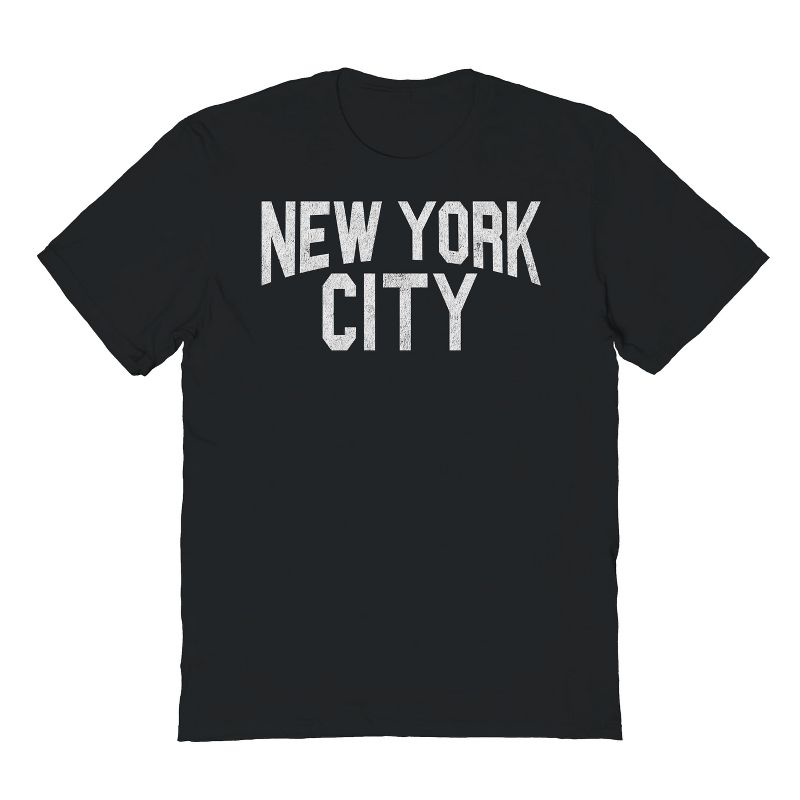 Rerun Island Men's New York Nyc City Short Sleeve Graphic Cotton T-shirt, 1 of 2