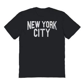 Rerun Island Men's New York Nyc City Short Sleeve Graphic Cotton T-shirt