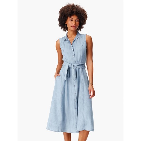 Nic + Zoe Women's Puls Size Drapey Denim Shirtdress : Target