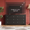 GALAXHERO 6 Drawers Modern Storage Dresser, 59-inch Wide Wood Chest for Bedroom/Living Room, Long Nightstand Organizer Unit - 4 of 4