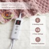 Heated Blanket Electric Blanket Throw, 6 Heating Levels & 9 Hours Auto Shut Off, Cozy Soft Fleece Fast Heating Blankets Gift, Machine Washable - 3 of 4
