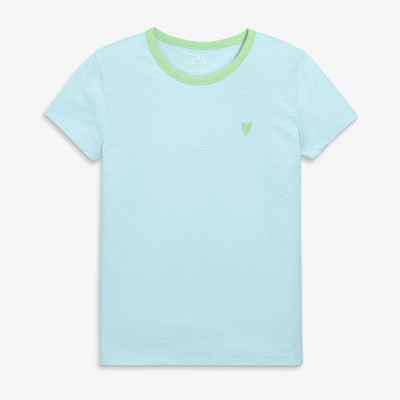 Primary Adult Embroidered Classic Slub Crewneck Tee (Women's Fit)