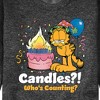 Men's - Garfield - Candles Who's Counting Graphic Fleece Sweatshirt - 2 of 4