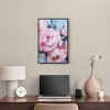 Art Remedy Pink Flowers with Gold Leaves Beach Life Inspired Wall Art Framed - 2 of 4