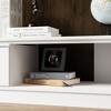 Famapy Modern White TV Stand with Gold Legs and Adjustable Storage for Living Room - 2 of 4