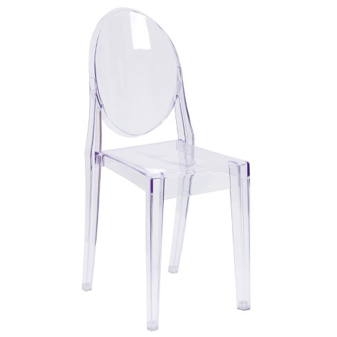 Elon series ghost chair best sale with gold metal base