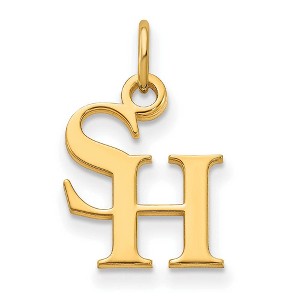Black Bow Jewelry 14k Yellow Gold Plated Sterling Silver Sam Houston State Bearkats NCAA Extra Small Pendant - 1 of 3