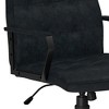 TiramisuBest Swivel Office Chair - Distressed Blue Faux Leather, Adjustable Height, Assembly Required, 26.4" D x 25.6" W x 45.3" H - 4 of 4
