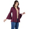 Womens Bell Sleeve Flared Open Front Cardigan - 24seven Comfort Apparel™ - 2 of 4