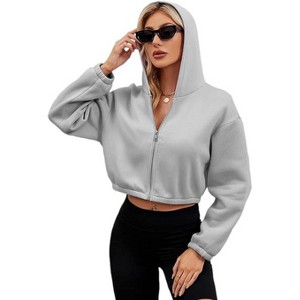 Coolmee Women's Zip Up Hoodies Jackets Sweatshirts Fashion Outfits Winter Clothes - 1 of 4
