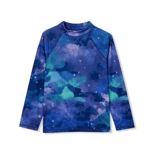 Lands' End Kids Long Sleeve UPF 50 Sun Protection Rash Guard - 1 of 2