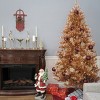 Prelit Rose Gold Metallic Artificial Christmas Tree Warm White Lights - National Tree Company - 4 of 4