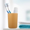 Unique Bargains Bathroom Tumbler with Smooth Lines Wheat Straw Cup for Bathroom for Toothpaste 4.09''x2.80'' 1Pc - 2 of 4