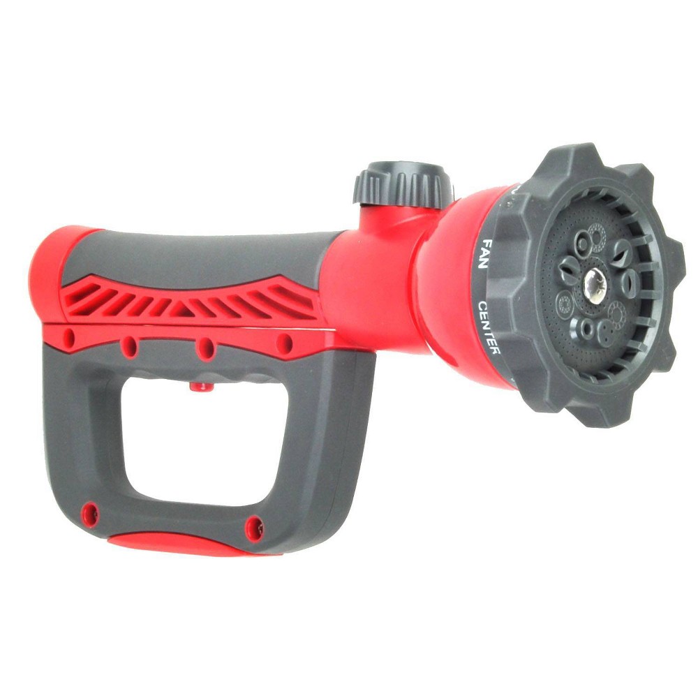 Photos - Other for Irrigation Bernini Easy Grip Hose Nozzle - Red: 9-Pattern Garden Sprayer, Adjustable Handle, 1-Year Warranty