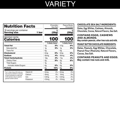 RXBAR Minis Chocolate Sea Salt & Peanut Butter Chocolate Protein - 14.6oz/16ct