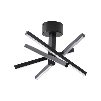 VYNXARIA Geometric Starburst Ceiling Light ¨C Modern Elegance for Any Space,Black