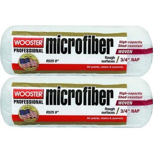 Wooster Genuine 9" Microfiber 3/4" Nap Roller Cover 2-Pack, R525-9-2PK - 1 of 1