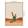 Amanti Art Southwest Cactus Bloom by Little Dean Canvas Wall Art Print Framed - 3 of 4