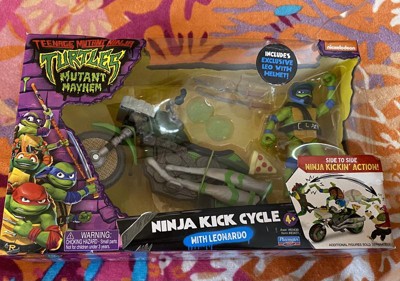 Teenage Mutant Ninja Turtles: Mutant Mayhem Ninja Kick Cycle With Leonardo  Action Figure : Target