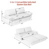 Kumasinova 3-in-1 Convertible Sleeper Sofa Bed – Queen-Size Pull-Out, Velvet Upholstered Couch with Storage Bag, Multi-Functional Loveseat Bed - 4 of 4