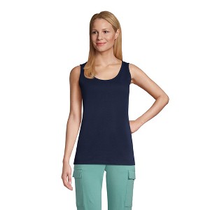 Lands' End Women's Cotton Tank Top - 1 of 4