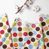 Bacati - Multicolor Large Dots 100 percent Cotton Universal Baby US Standard Crib or Toddler Bed Fitted Sheet - 2 of 4