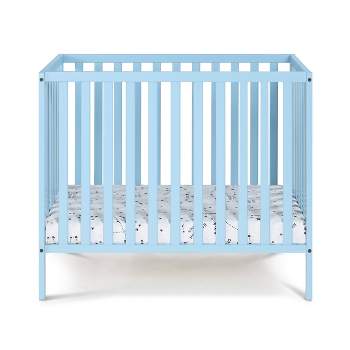 Suite Bebe Palmer 3-in-1 Convertible Mini Crib with Mattress Pad - Blue