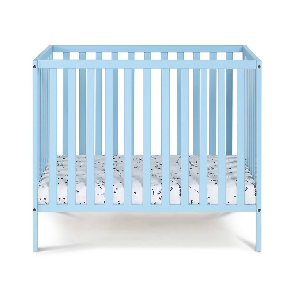 Suite Bebe Palmer 3-in-1 Convertible Mini Crib with Mattress Pad - Blue -  25199-BBL