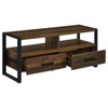 Coaster 48" James Farmhouse 2 Drawer Composite Wood TV Stand for TVs up to 50" Dark Pine - 3 of 4