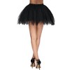 Joyfy Women's Black / Red / White  Petticoat Skirt Tutu Skirts Tulle Tutu Skirts Elastic Underskirt - 2 of 4