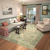 Lahome GST Morris Butterfly Full Coverage Short Pile Velvet Rectangular Indoor Area Rug - 2 of 4