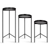 Kate and Laurel Ulani Round Metal Accent Table Set - 3 of 4