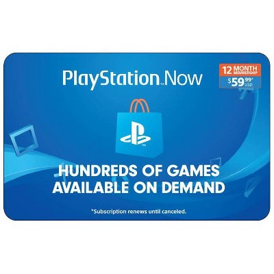 playstation 12 month membership card