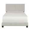 Marino Linen Channel Upholstered Platform Bed - Eco Dream - image 3 of 4