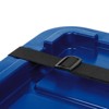IRIS 27gal Stackable Storage Totes with Lids Black Blue 4pk - 4 of 4