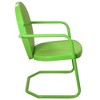 Northlight 34-Inch Outdoor Retro Tulip Steel Armchair, Lime Green - 4 of 4
