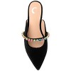 Journee Collection Womens Jewel Mules Pointed Toe Slip On Flats - 4 of 4