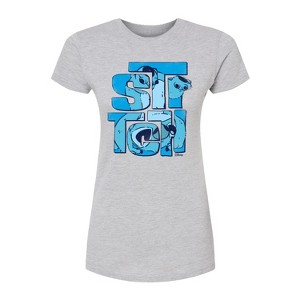 Women's - Lilo and Stitch - Stitch Stack Fitted Graphic T-Shirt - 1 of 3