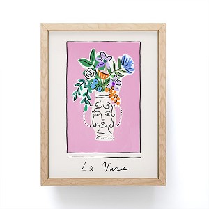 constanzaillustrates Le Vase Framed Mini Art Print - Society6 - 1 of 3