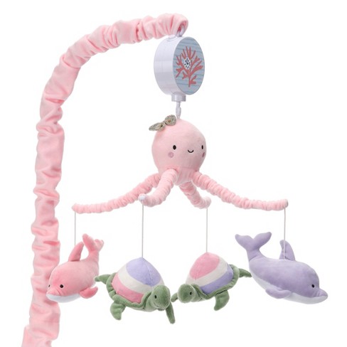 Lambs & Ivy Sea Dreams Dolphin/turtle Musical Baby Crib Mobile Soother ...