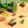 Skirfy Dinosaur Truck Toys for Kids, 18 in 1 T-Rex Transport Car Carrier Truck with Light, Music & Roar Sound and Slide - 3 of 4